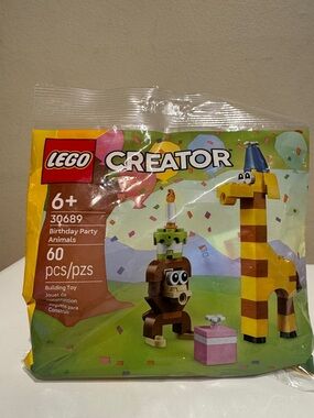 LEGO Creator Birthday Party Animals Set 30689 Ages 6+ 60 pieces NEW IN PACKAGE